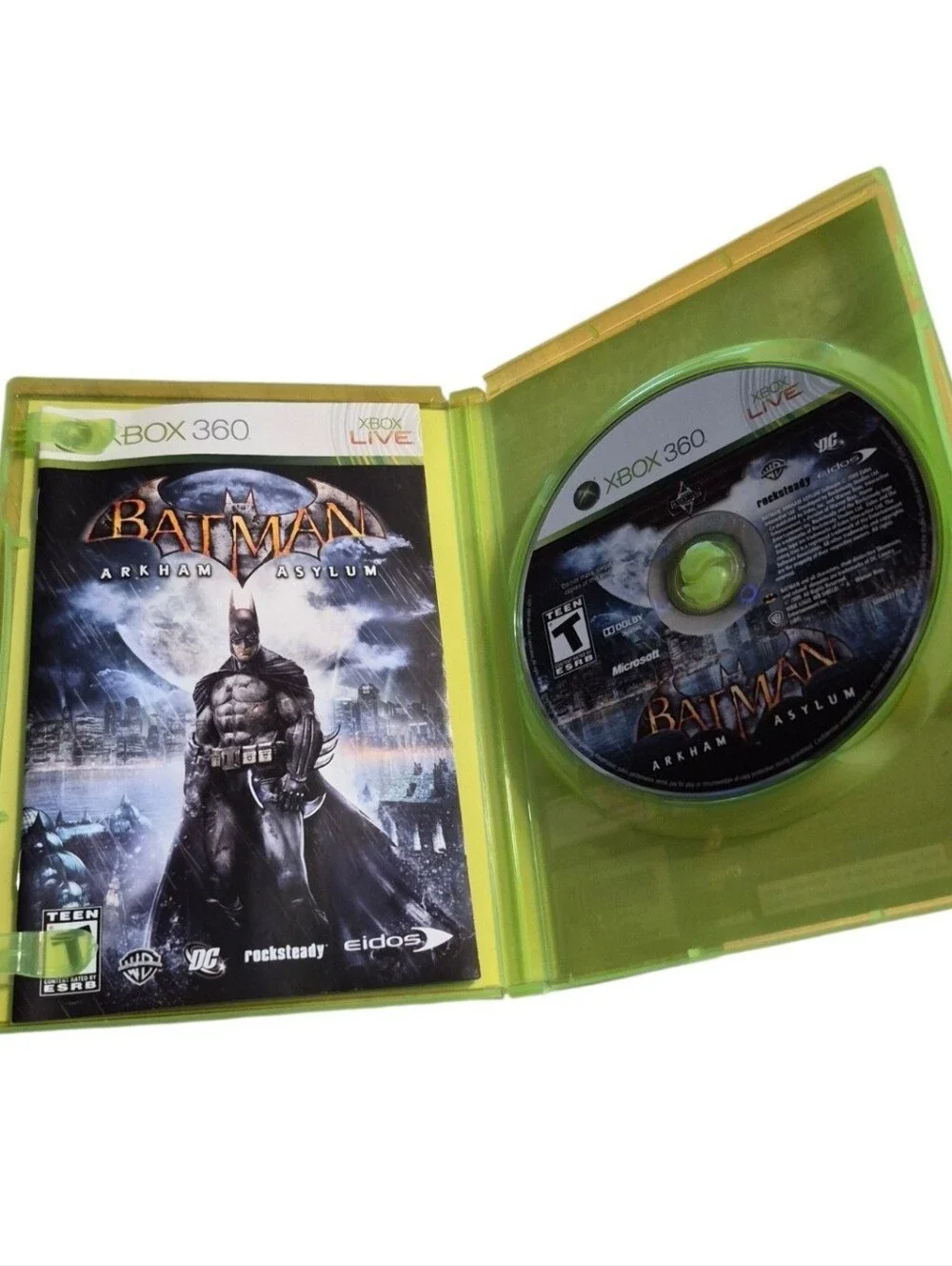 Xbox 360 Batman: Arkham Asylum Game Excellent Used Condition